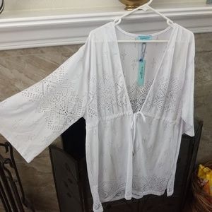 2X Swim Suit Cover-Up Dress